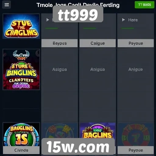 Análise de jogos populares no site tt999